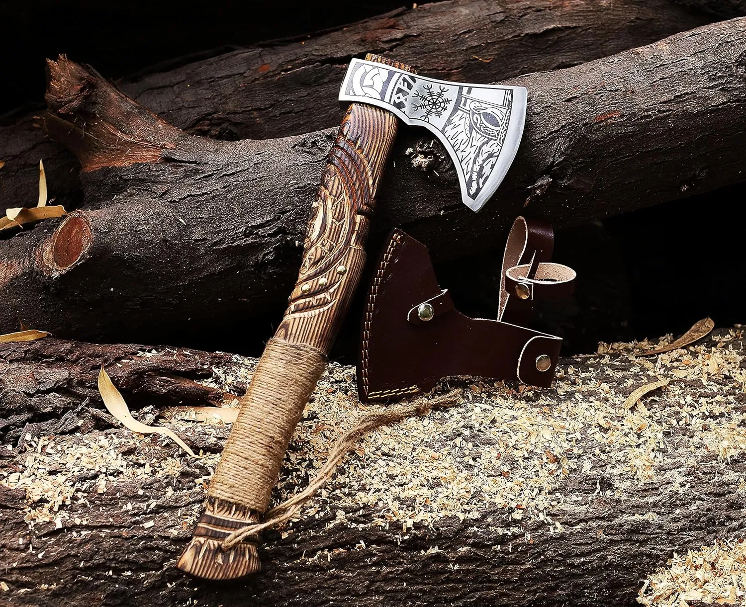 | Viking Axe,Hatchet,Throwing Axe,Hand Axe,Gift for him,Wood Working Tool,Viking Gifts for Men,Camping Hatchet,Tomahawk,Bearded Axe (WCA-014)