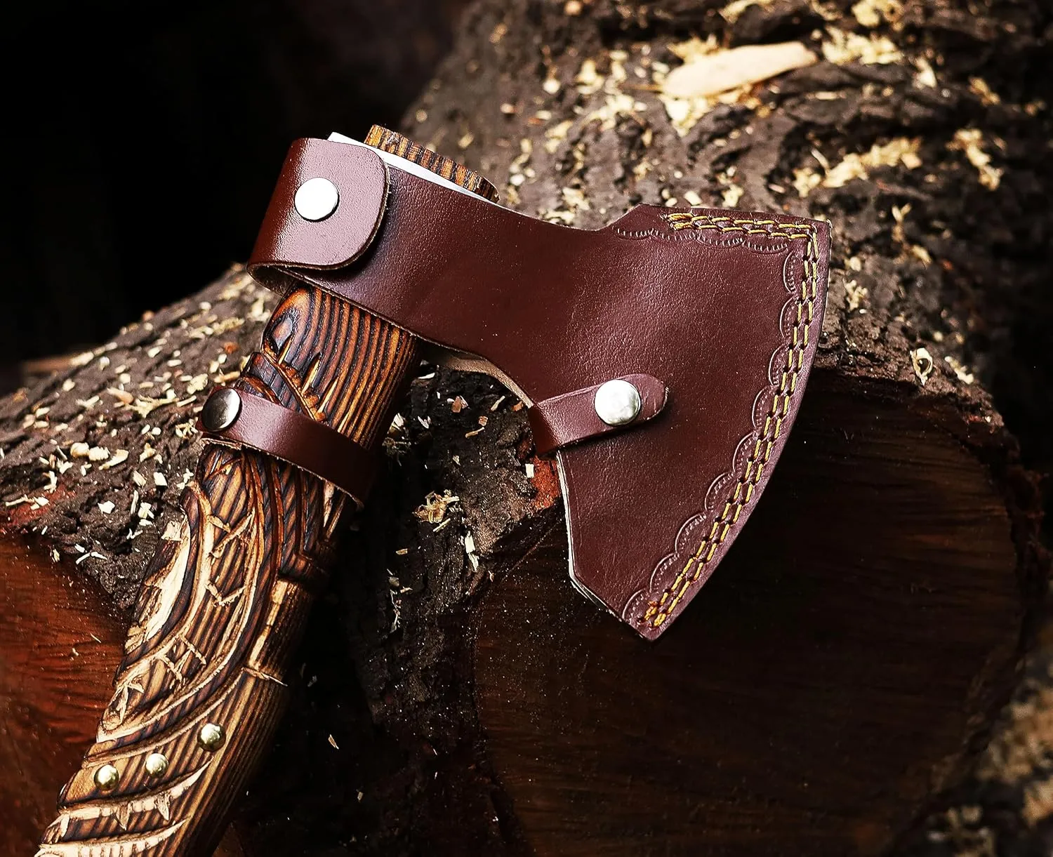 | Viking Axe,Hatchet,Throwing Axe,Hand Axe,Gift for him,Wood Working Tool,Viking Gifts for Men,Camping Hatchet,Tomahawk,Bearded Axe (WCA-014)