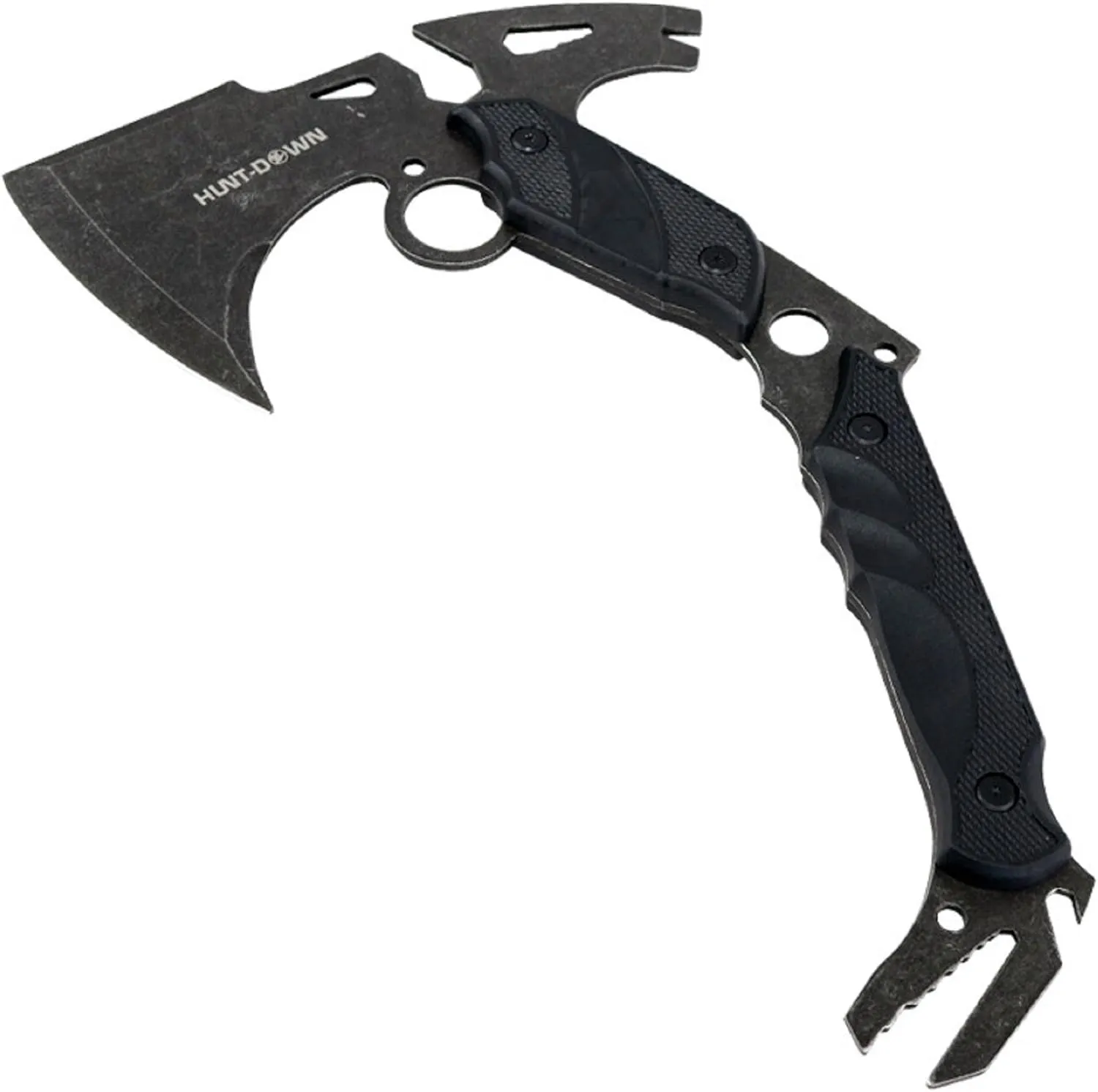 13" Hunting Survival Axe with Sheath - Black Color Handle