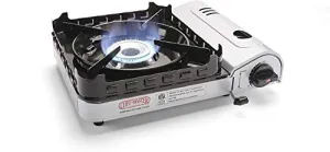 15,000 BTU Output Portable Butane Camping Stove, Peizo Click Ignition