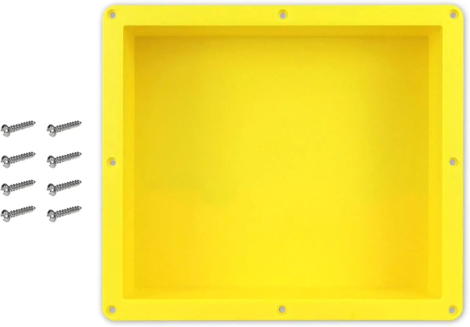 16" x 14" Single Shelf Recessed Shower Niche with Mounting Screws Included, Mounts Flush with 1/2" Backerboard, Ready to Tile, Easy to Install and Waterproof