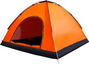 190T PU Pop Up Family Tent Instant Setup Ventilated Waterproof Tent Ultralight Portable Tent for Camping Hiking Mountaineering