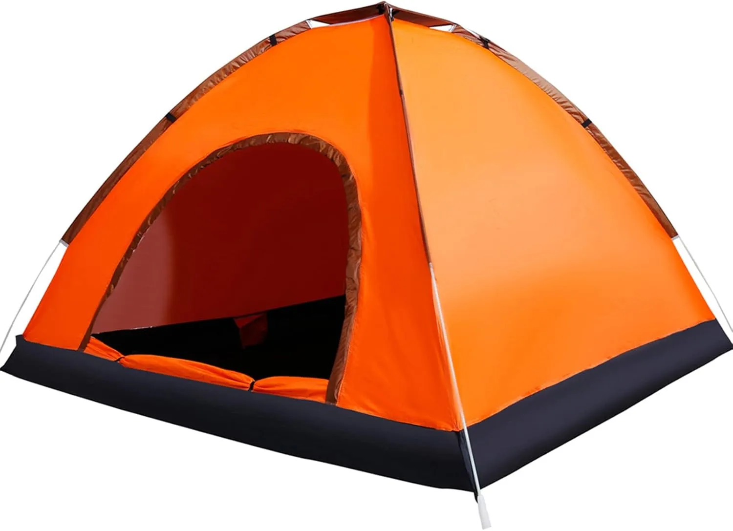 190T PU Pop Up Family Tent Instant Setup Ventilated Waterproof Tent Ultralight Portable Tent for Camping Hiking Mountaineering