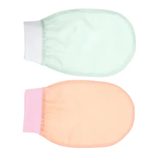 1pair Exfoliating Shower Mitts Soft Imitated Silk Bath Gloves for Gentle Body Scrubbing Lightweight Design for and Hotel Use and Easy to Operate