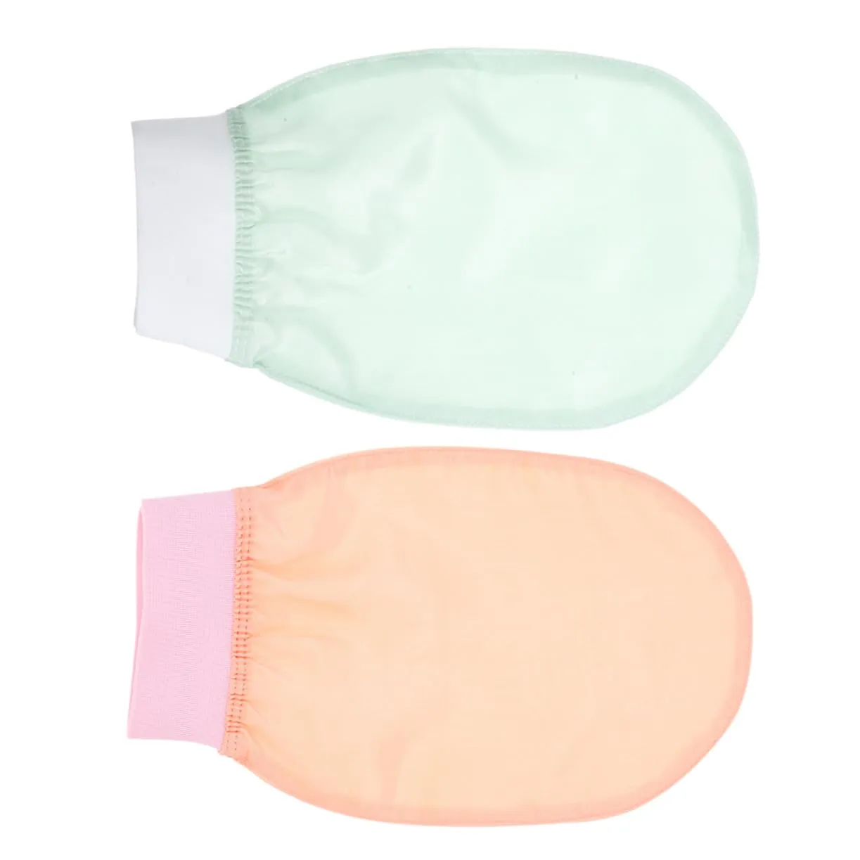 1pair Exfoliating Shower Mitts Soft Imitated Silk Bath Gloves for Gentle Body Scrubbing Lightweight Design for and Hotel Use and Easy to Operate
