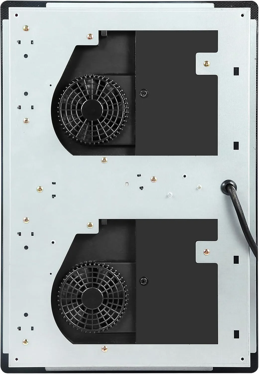 2 burner electric cooktop,Electric Stove Induction Cooktop Vertical with Dual Burners Vitro Smooth Surface 120V, 12 Inch, Black Shatter-Proof Ceramic Glass Surface (12 Inch)