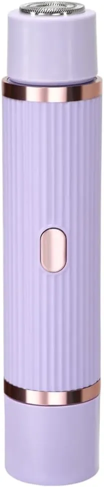 2 in 1 Women's Electric Shaver - A Versatile Hair Removal Device for Bikini, Eyebrows, Face, Legs, and Underarms - Portable Bikini Trimmer - Rechargeable and Cordless - Gentle and Effective Shaving.