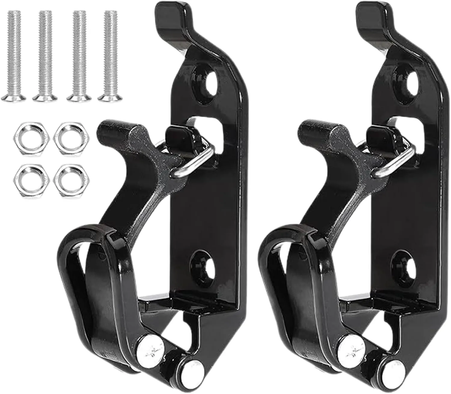 2 Pcs Shovel Mount, Metal Rubber Clamps Shovel Holder, Quick Fist Clamp Wall Mounting Kit, Universal Auto Roof Mount Clamps Kit for Roof Rack, Boats, Military Equipment, Axe