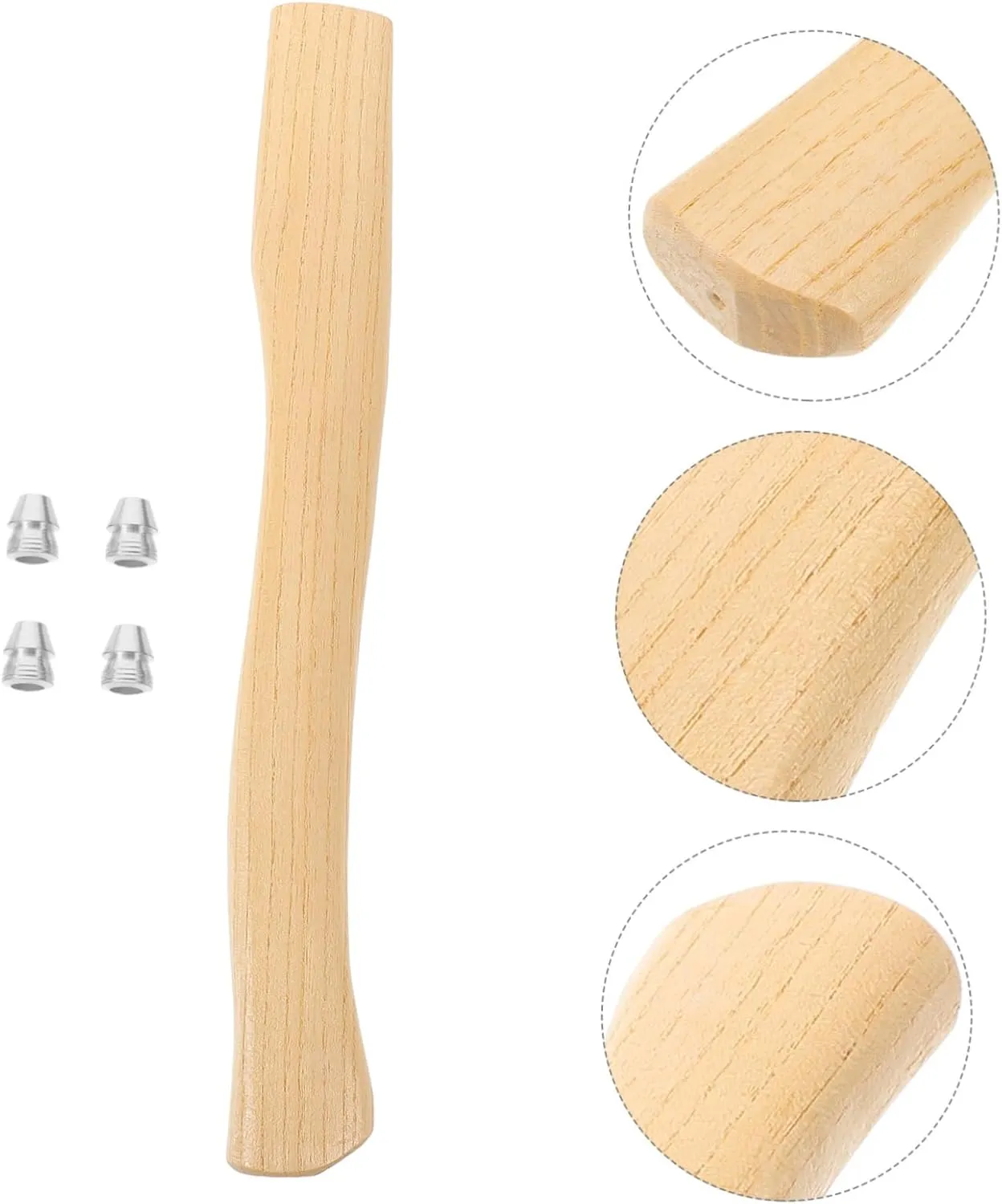 2 Sets Ax Wooden Handle Axe Wooden Handle Anti-Slip Handle for Axe Fitting for Axe Wood Handle Hatchet Handle Replacement Wooden Axe Handle Axe Replace Handle Axe Accessory