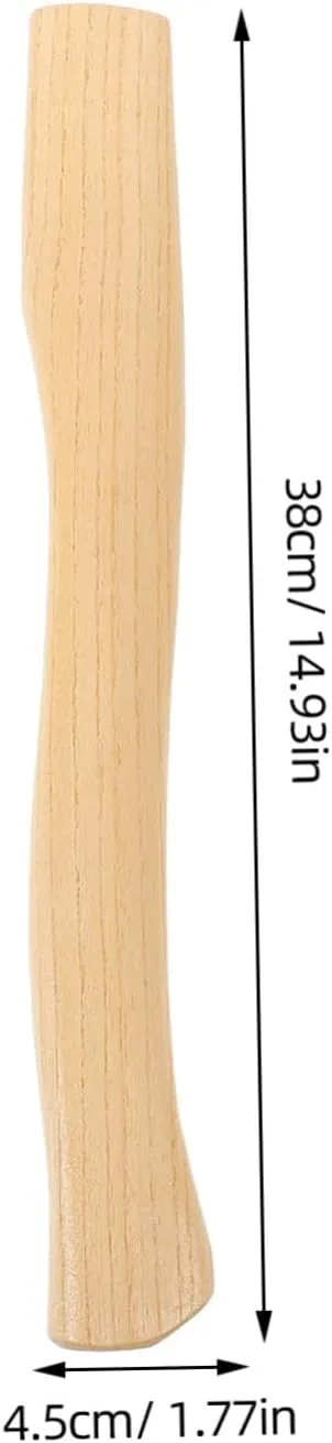 2 Sets Ax Wooden Handle Axe Wooden Handle Anti-Slip Handle for Axe Fitting for Axe Wood Handle Hatchet Handle Replacement Wooden Axe Handle Axe Replace Handle Axe Accessory