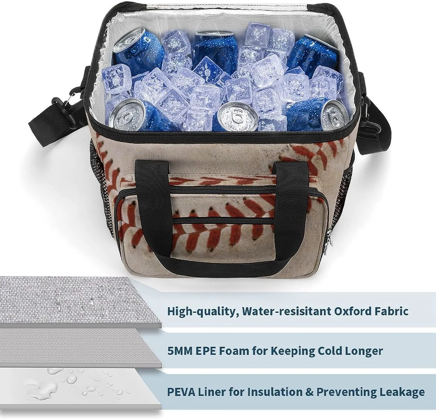22.5L Insulated Camping Coolers Bag Large Leakproof Ice Chest for Beach Travel Picnic