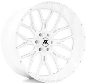 22x12 AXE Offroad AX6.3 Gloss White Milled (Compression Forged) (* May Require Trimming)  5x5/127 5x5.5/139.7 -44mm