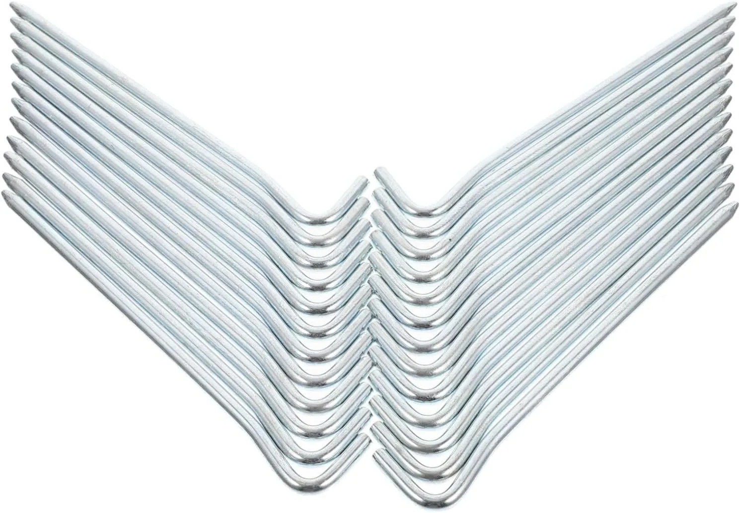 25pcs Metal Tent Stakes Galvanized Heavy Duty Pegs for Camping Outdoor Awning Fixing Supplies Garden Spikes for Secure Tents and