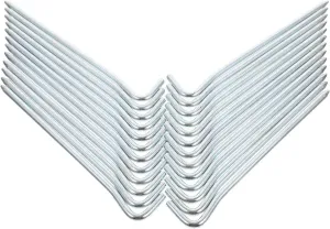 25pcs Metal Tent Stakes Galvanized Heavy Duty Pegs for Camping Outdoor Awning Fixing Supplies Garden Spikes for Secure Tents and