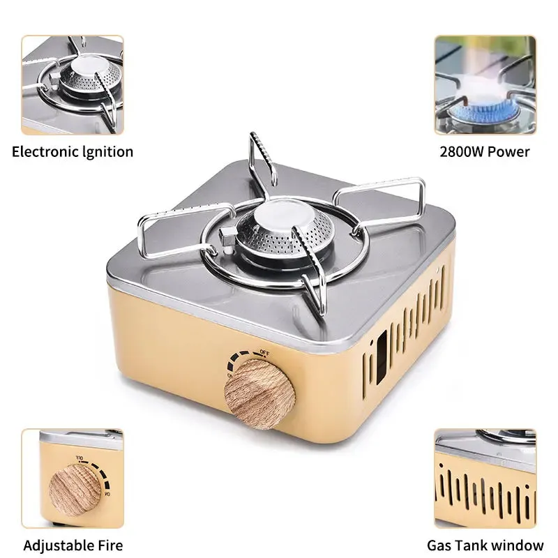 2800W Camping Gas Stove – Portable High-Power Butane Burner for Outdoor Cooking