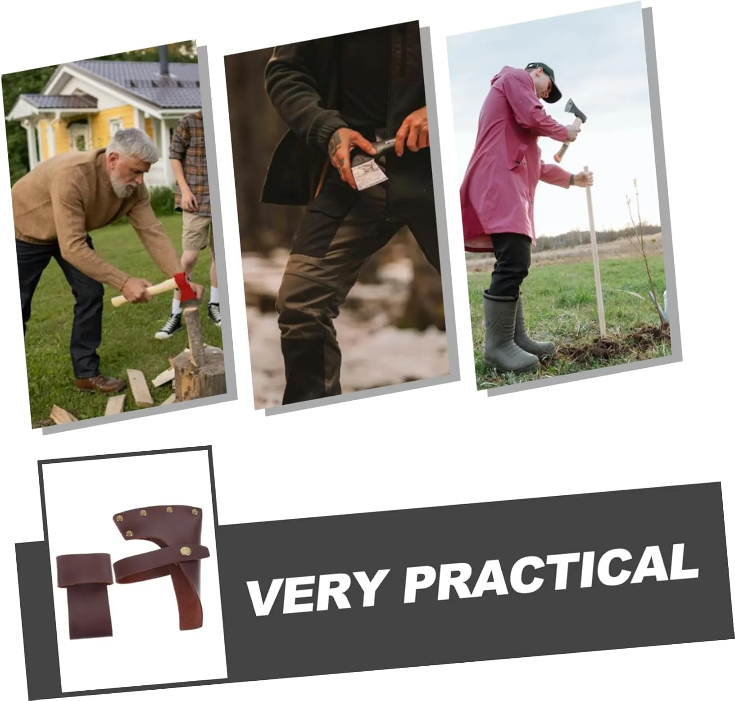 2pcs Ax Storage Cover Tools Shield Hatchet Cover Protector Protective Cover Outdoor Imitation