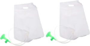 2pcs Multi-Function Bedside Shower Bag Easy-Clean Portable Hair Washing Shower Inflatable Water Bag for Elderly Travel and Bedridden Patients