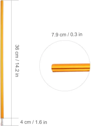 2Pcs Outdoor Camping Tent Poles, 7.9mm / 0.3in Telescoping Tent Pole Awning Shelter Suitable for Camping, Hiking,Backpacking for Camping Tents and Accessories
