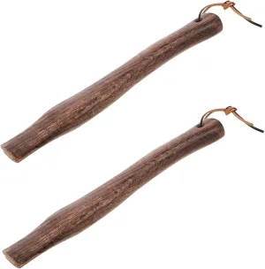 2pcs Sturdy Wooden Axe Replacement Handle Ergonomic Slip Grip for Hatchet Durable Wood Material Easy to Install for Camp Use