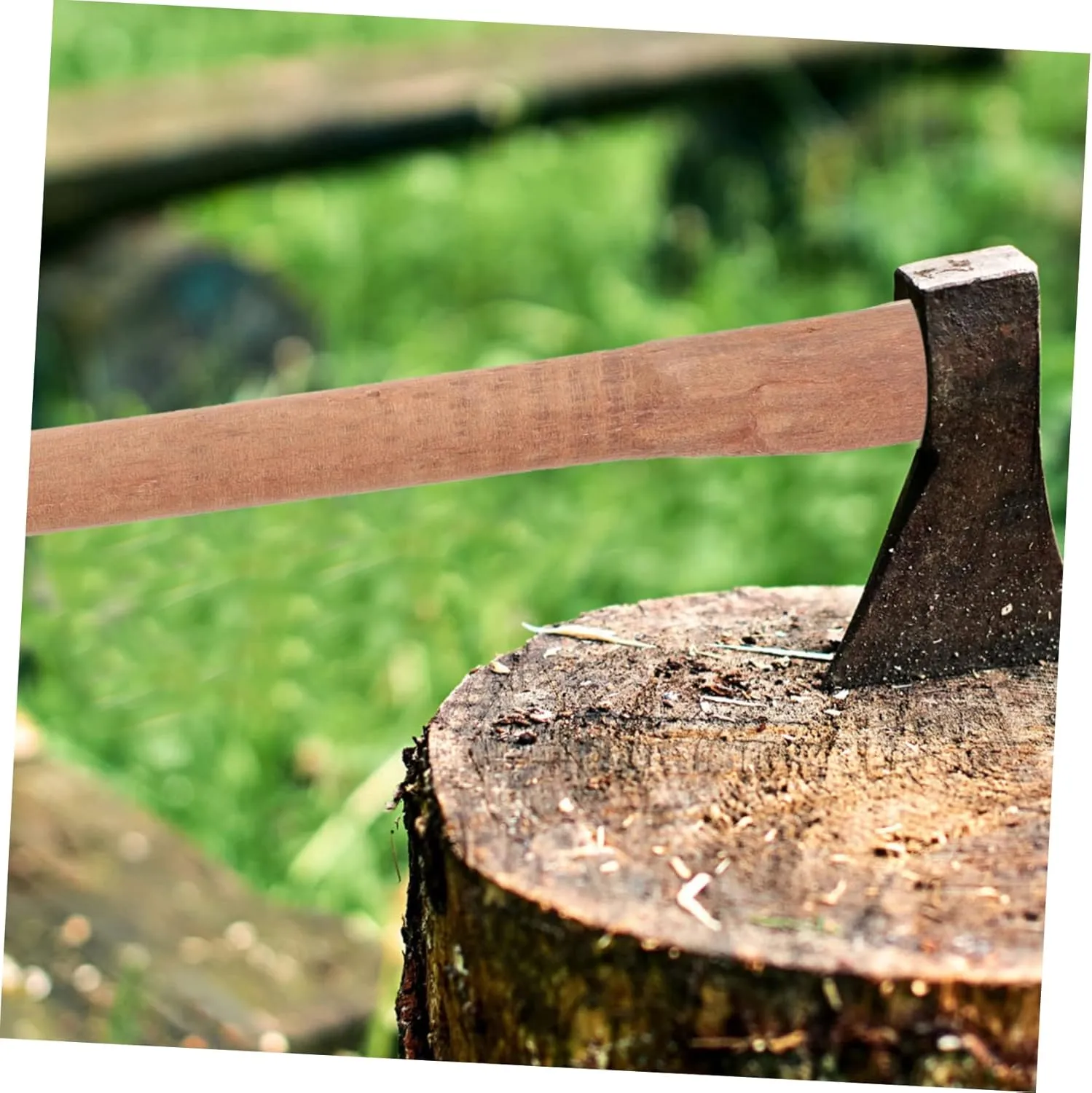 2pcs Wooden Hatchet Handle Replacement Hardwood Axe Handle for Camp Axe Comfortable Grip Easy Installation for Outdoor Work