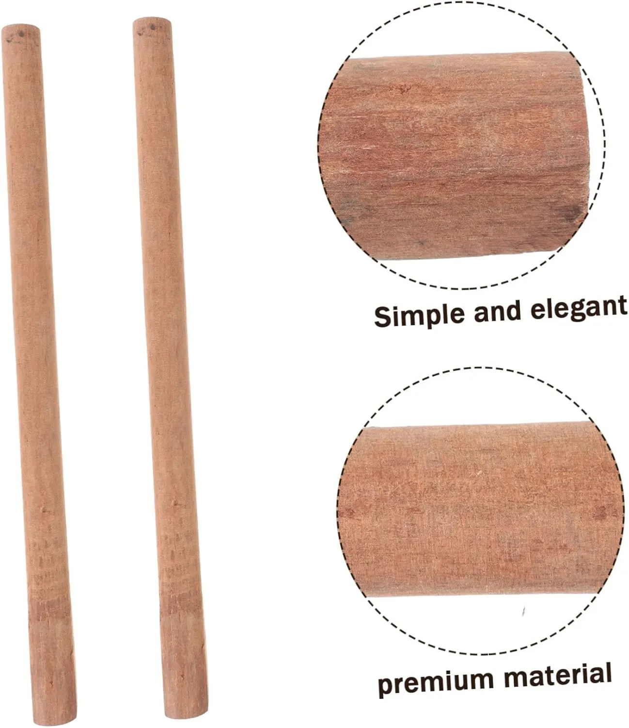 2pcs Wooden Hatchet Handle Replacement Hardwood Axe Handle for Camp Axe Comfortable Grip Easy Installation for Outdoor Work