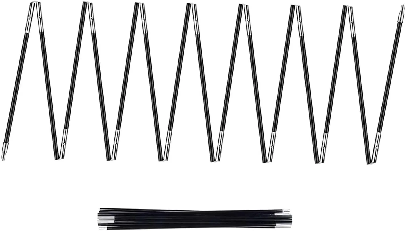 2PCSX13.1Feet Length，Tent Pole,Kids Tent Replacement Poles for Kids Tent ， 8mm ，Hiking and Camping Tarp，Suitable for All Kinds of Outdoor Camping Tent；10 Poles Included； (2PCSX13.1Feet Length)