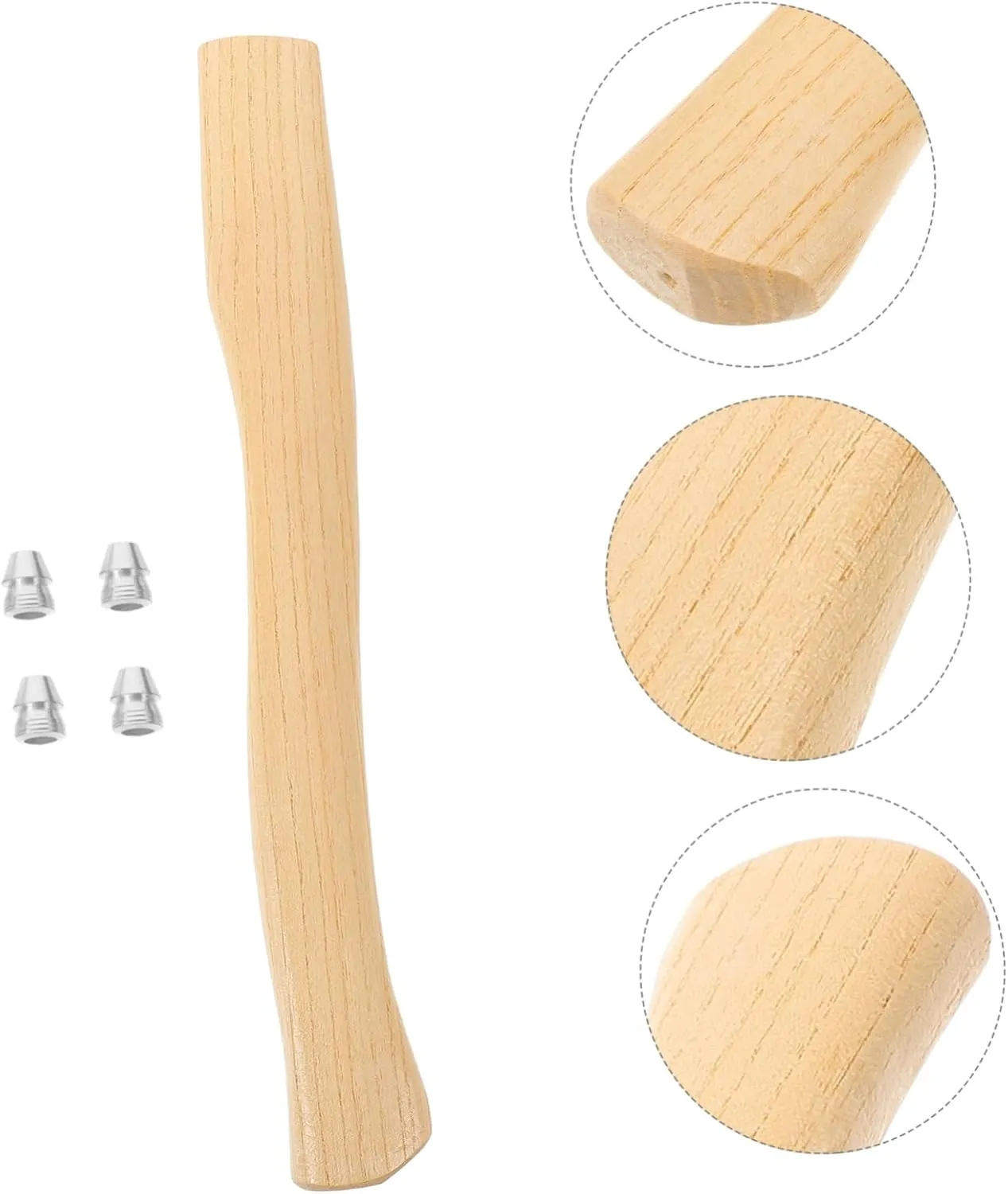 3 Sets Ax Wooden Handle Axe Handle Replacement Axe Handle for Repair Axe Accessory Axe Fitting Wood Hatchet Handles Axe Grip Axe Wood Handle Wooden Handles Handle for Axe