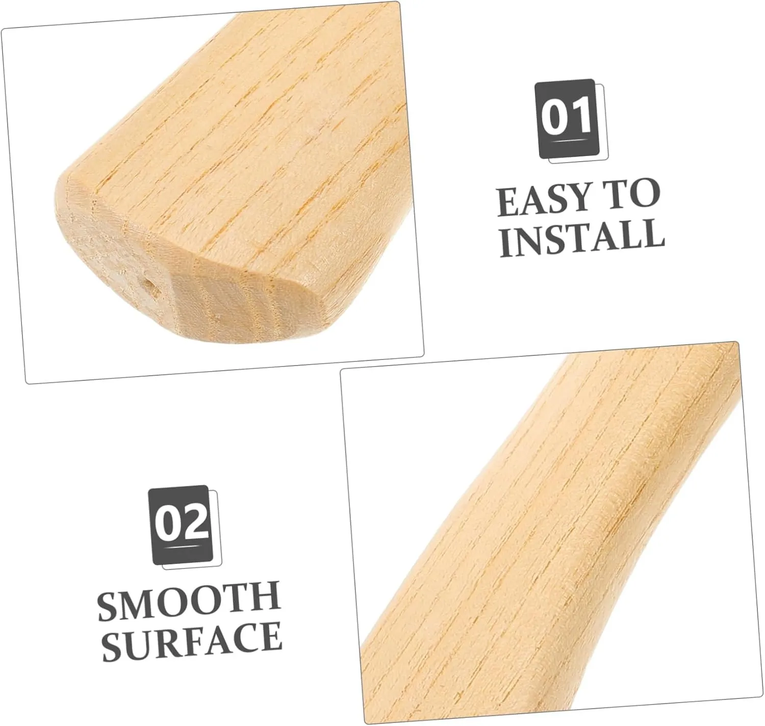 3 Sets Ax Wooden Handle Axe Handle Replacement Axe Handle for Repair Axe Accessory Axe Fitting Wood Hatchet Handles Axe Grip Axe Wood Handle Wooden Handles Handle for Axe