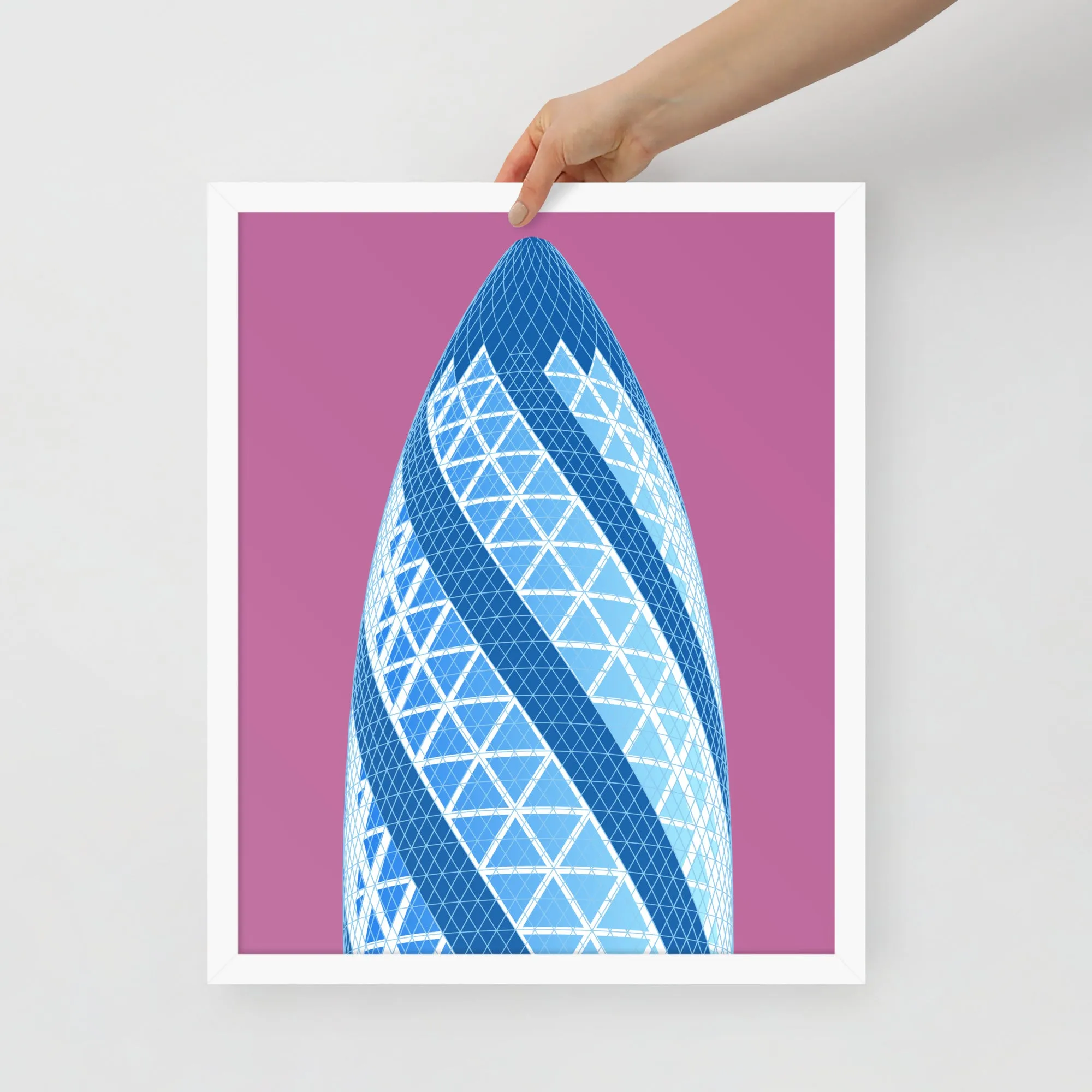 30 St Mary Axe (the Gherkin) Framed Prints