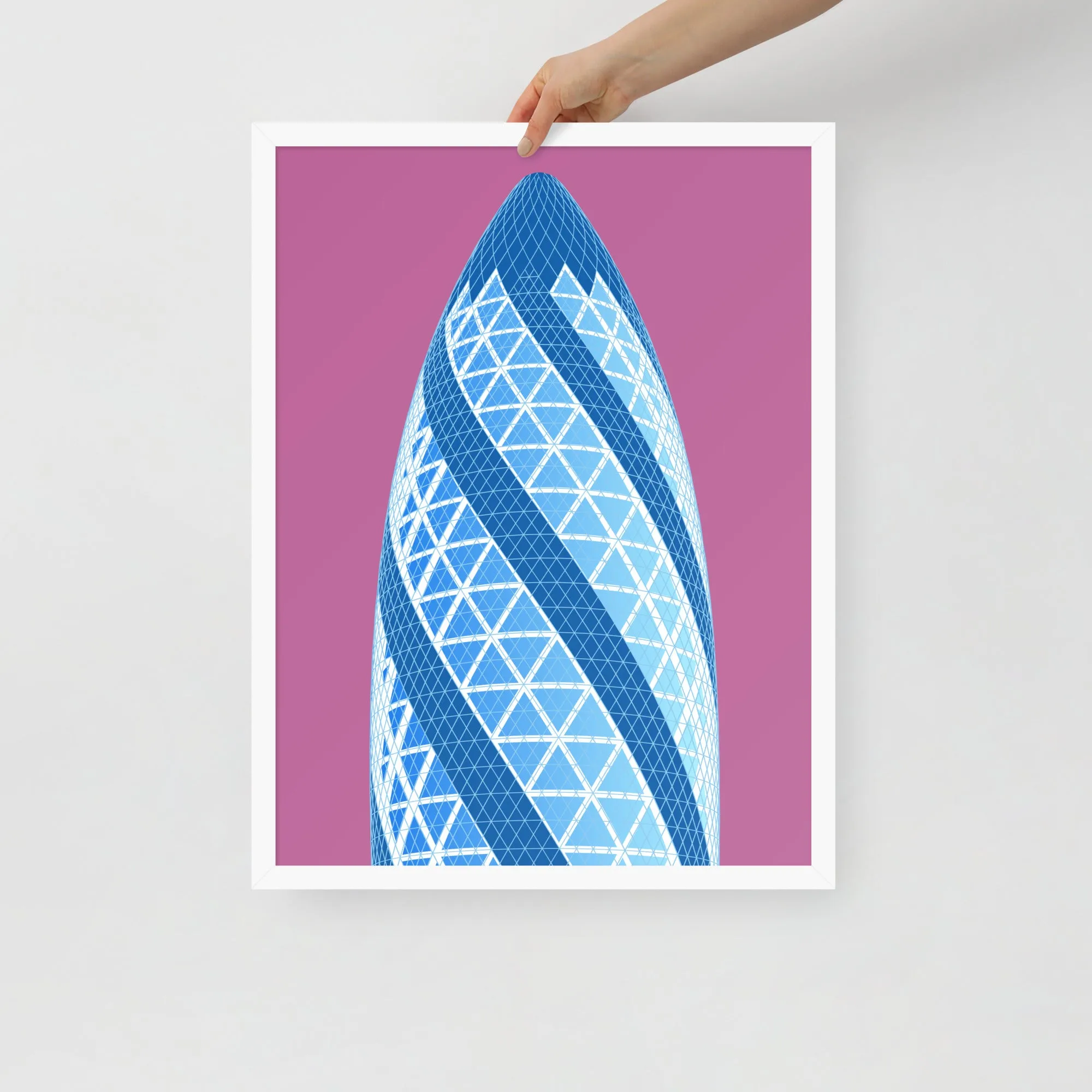 30 St Mary Axe (the Gherkin) Framed Prints