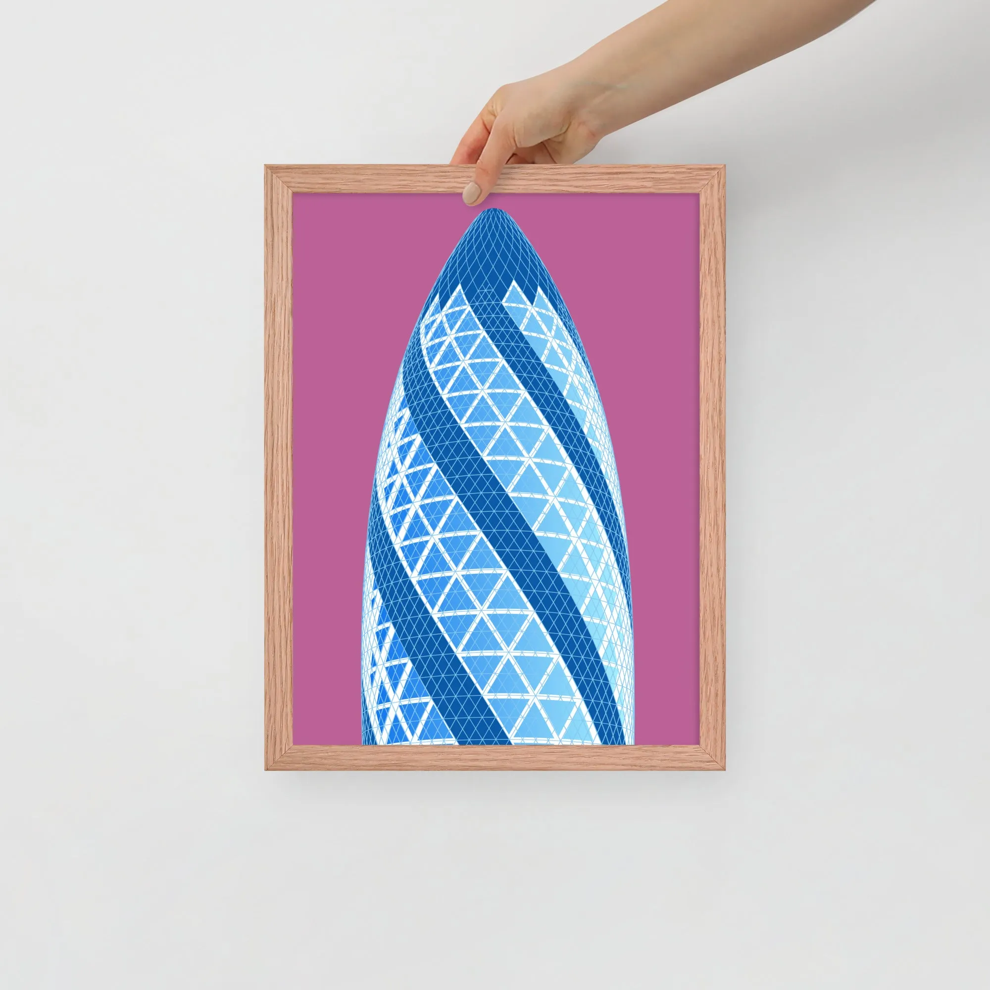 30 St Mary Axe (the Gherkin) Framed Prints