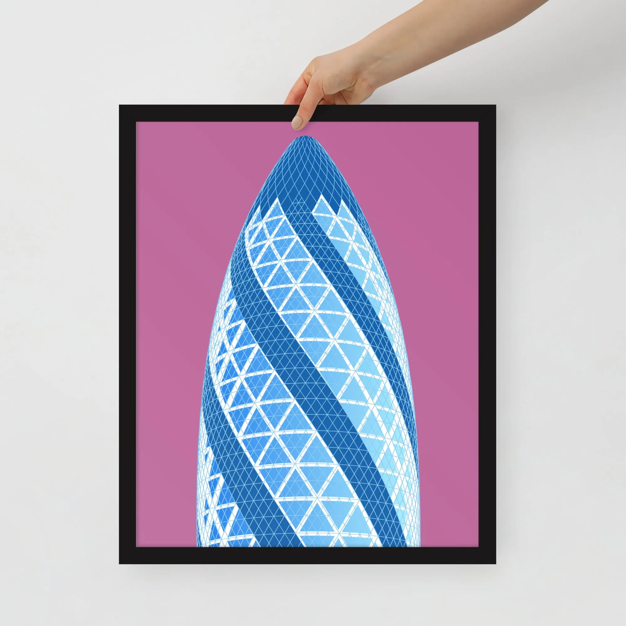 30 St Mary Axe (the Gherkin) Framed Prints