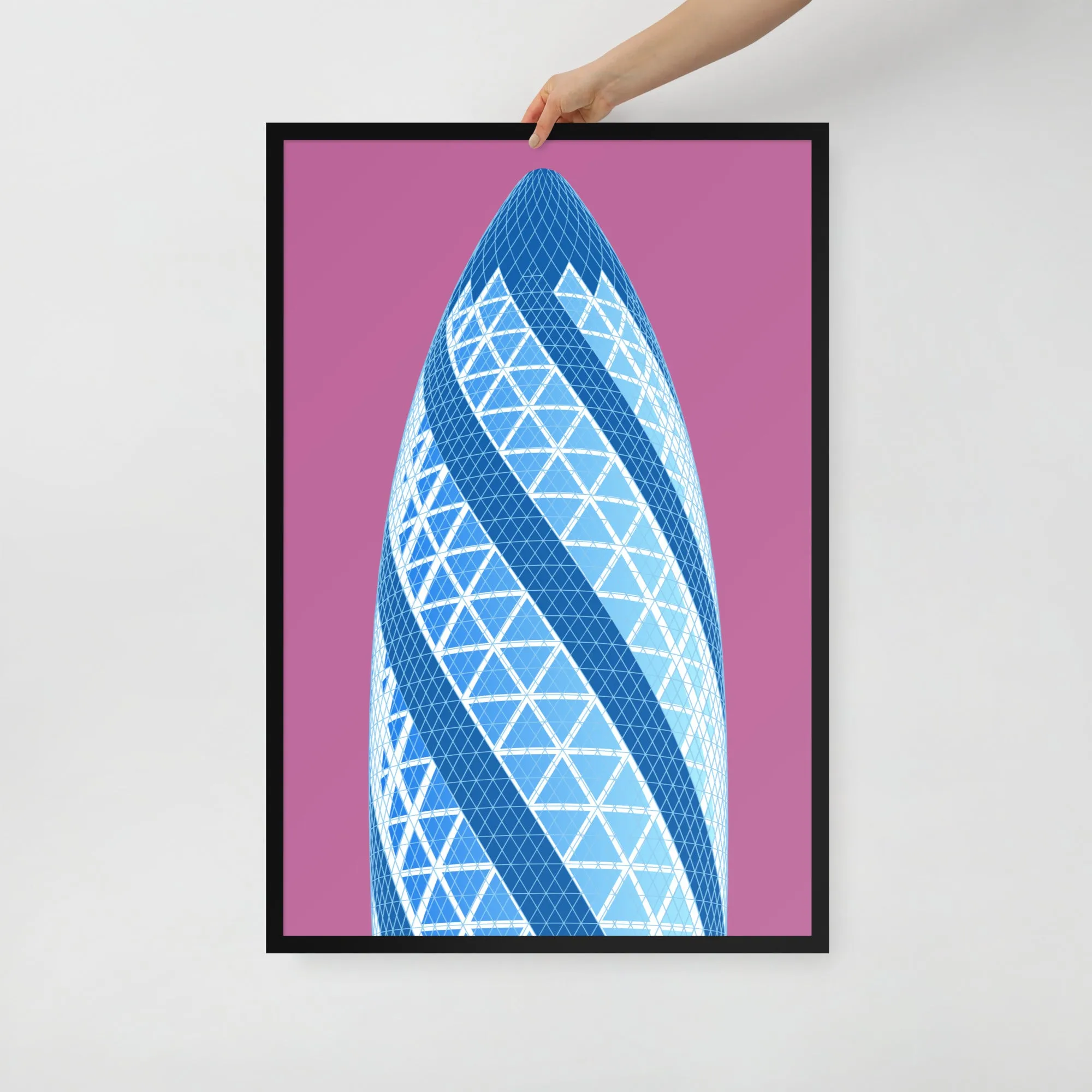 30 St Mary Axe (the Gherkin) Framed Prints