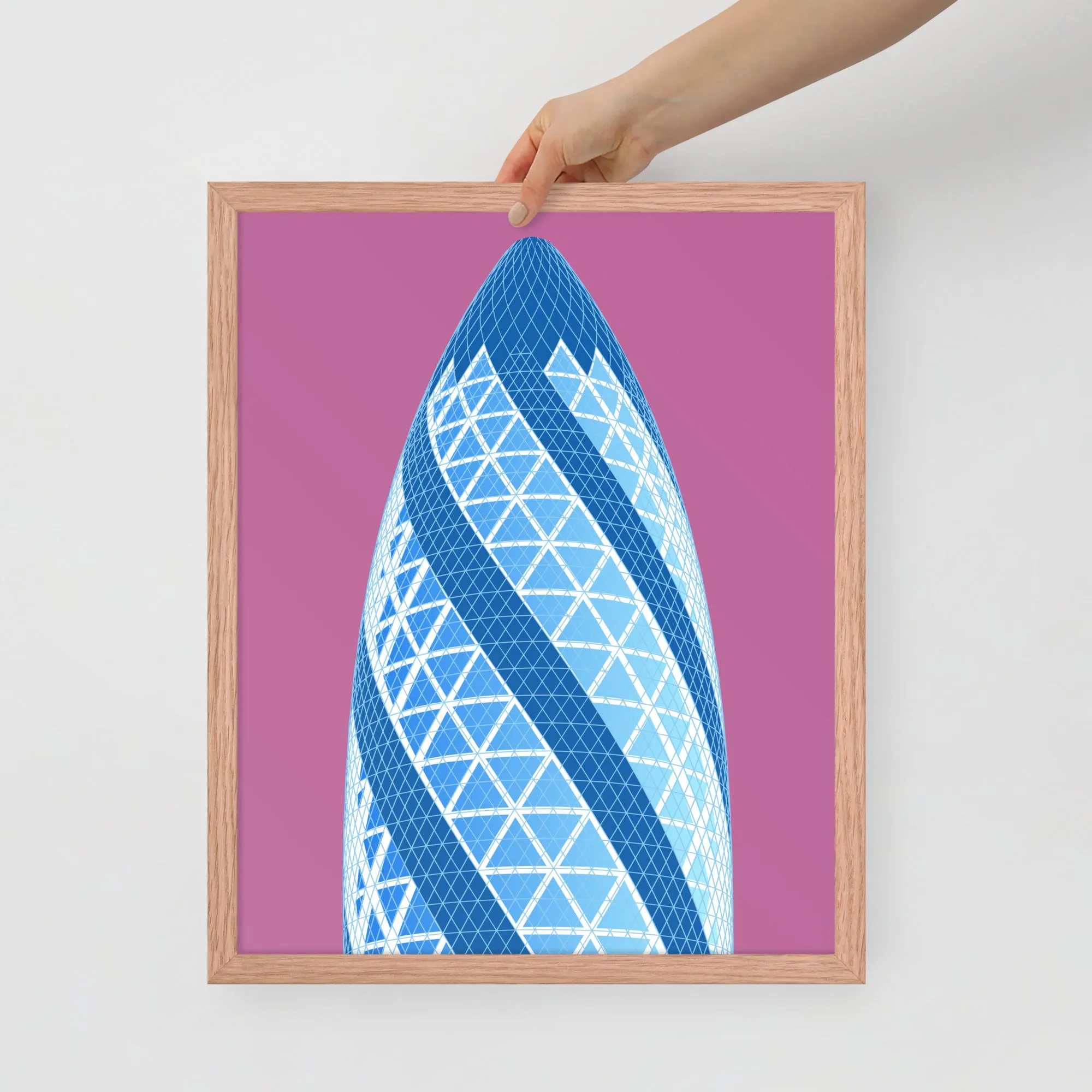30 St Mary Axe (the Gherkin) Framed Prints