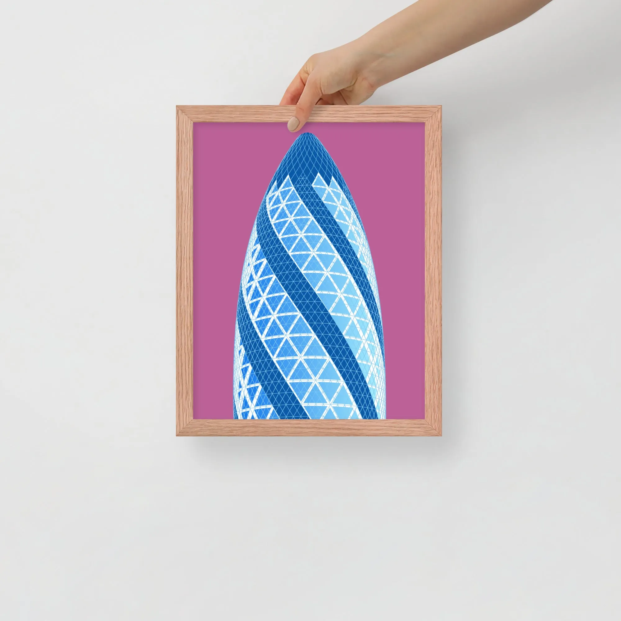 30 St Mary Axe (the Gherkin) Framed Prints