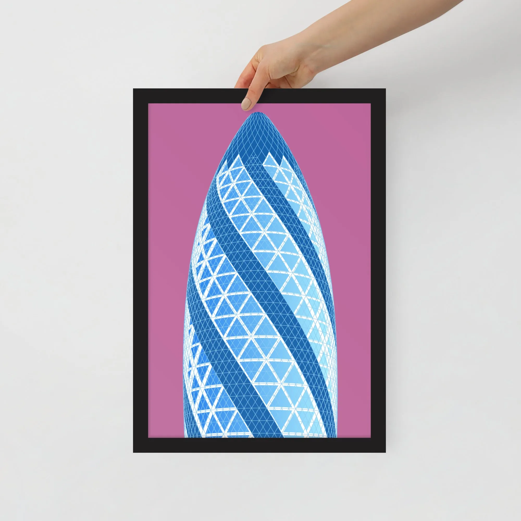 30 St Mary Axe (the Gherkin) Framed Prints