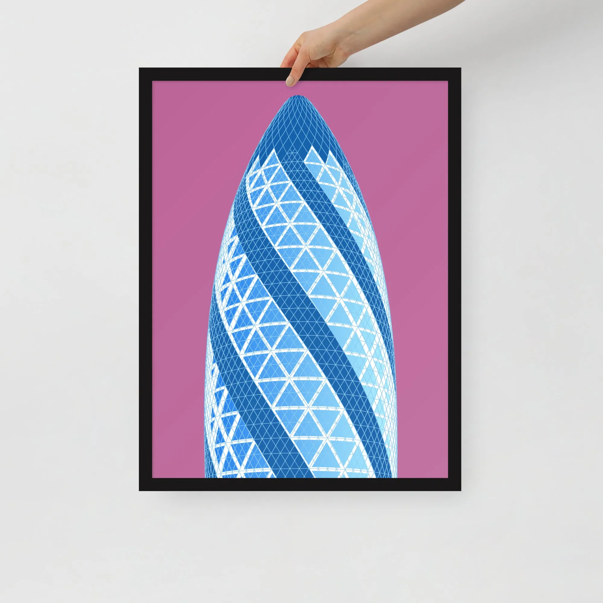 30 St Mary Axe (the Gherkin) Framed Prints