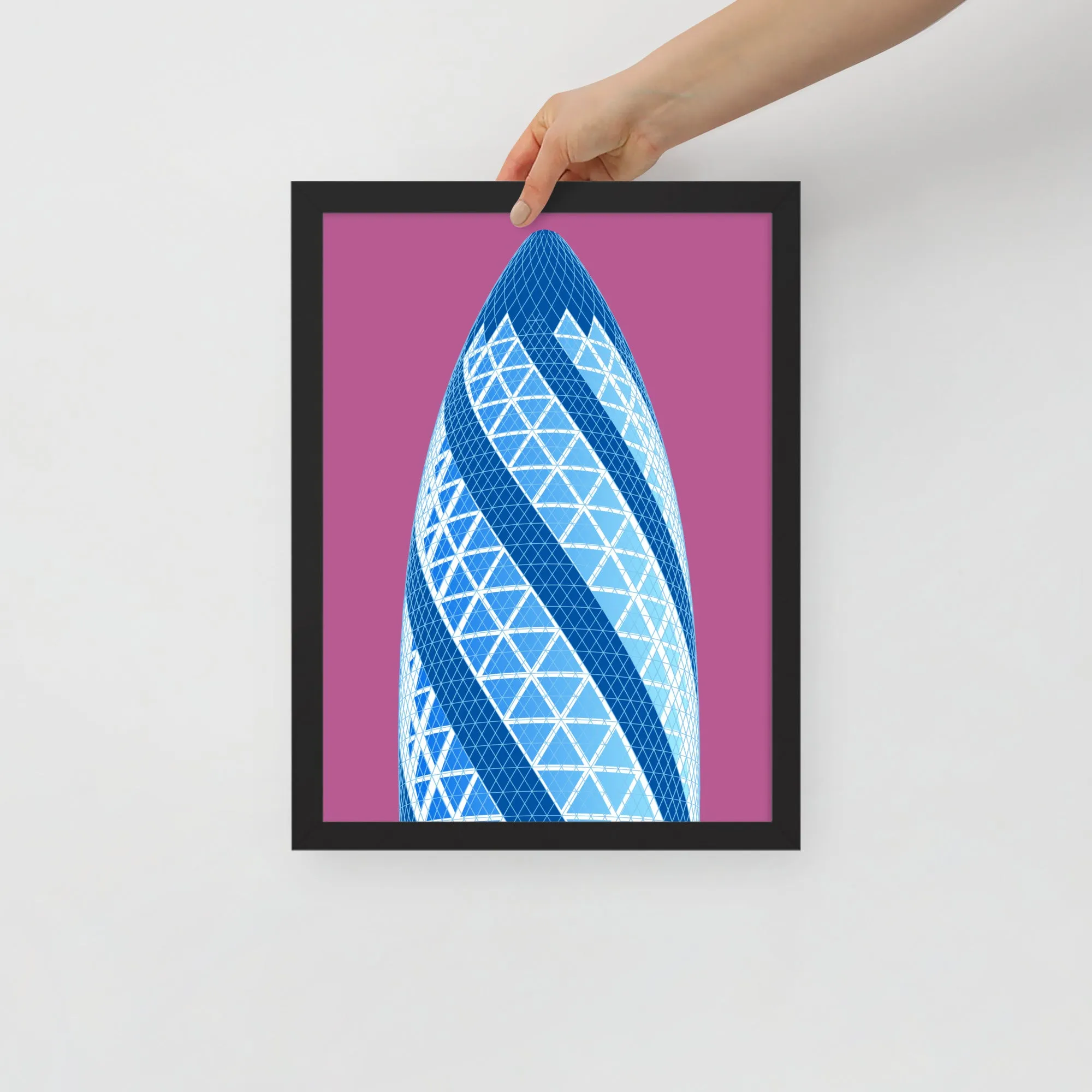 30 St Mary Axe (the Gherkin) Framed Prints