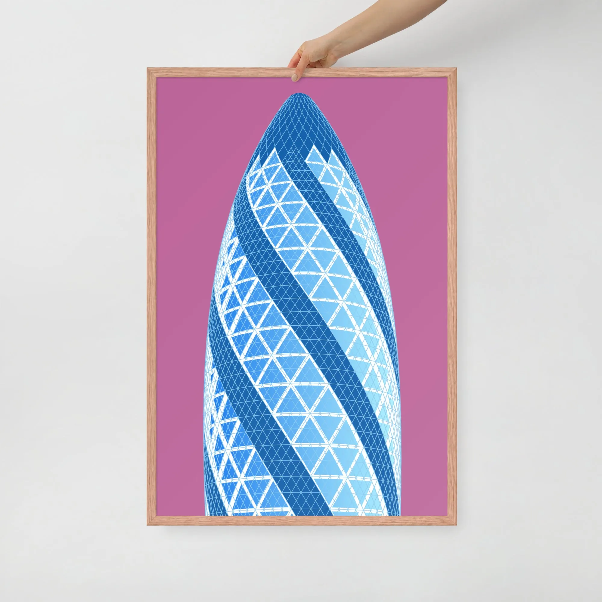 30 St Mary Axe (the Gherkin) Framed Prints
