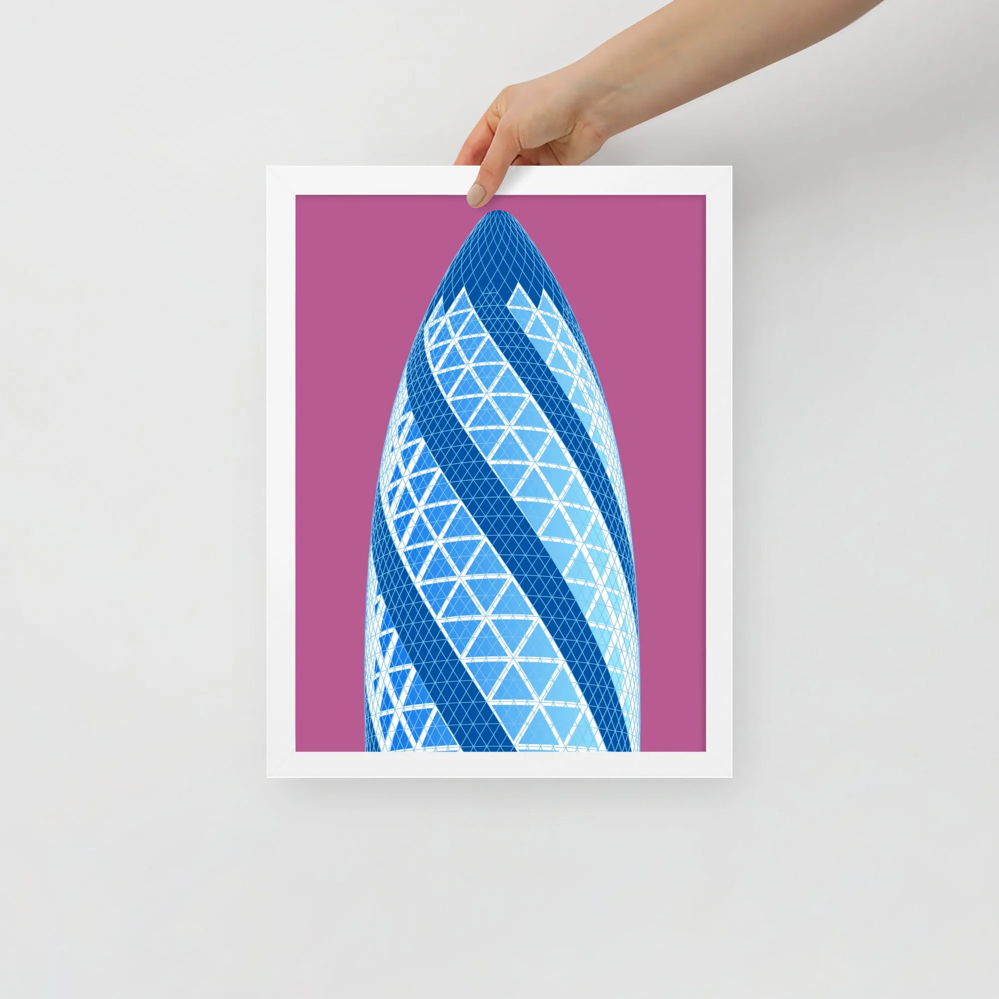 30 St Mary Axe (the Gherkin) Framed Prints