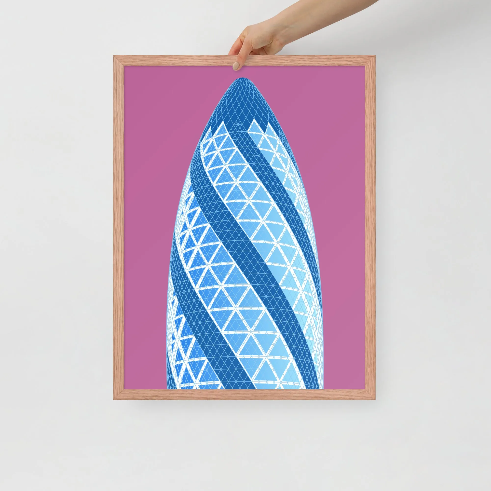 30 St Mary Axe (the Gherkin) Framed Prints