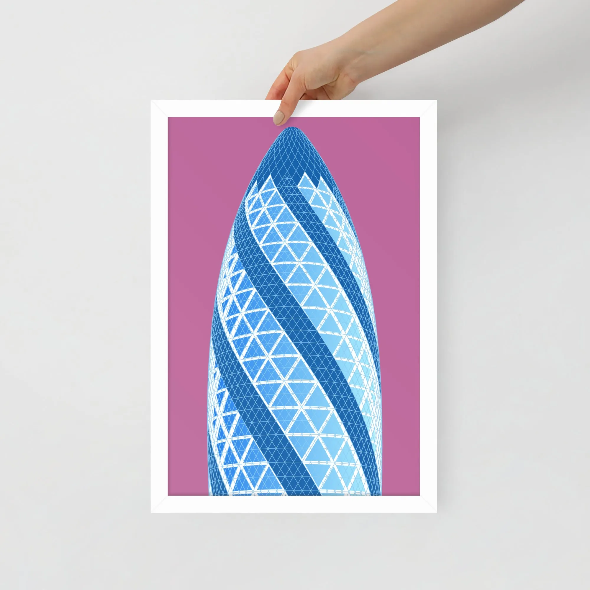 30 St Mary Axe (the Gherkin) Framed Prints