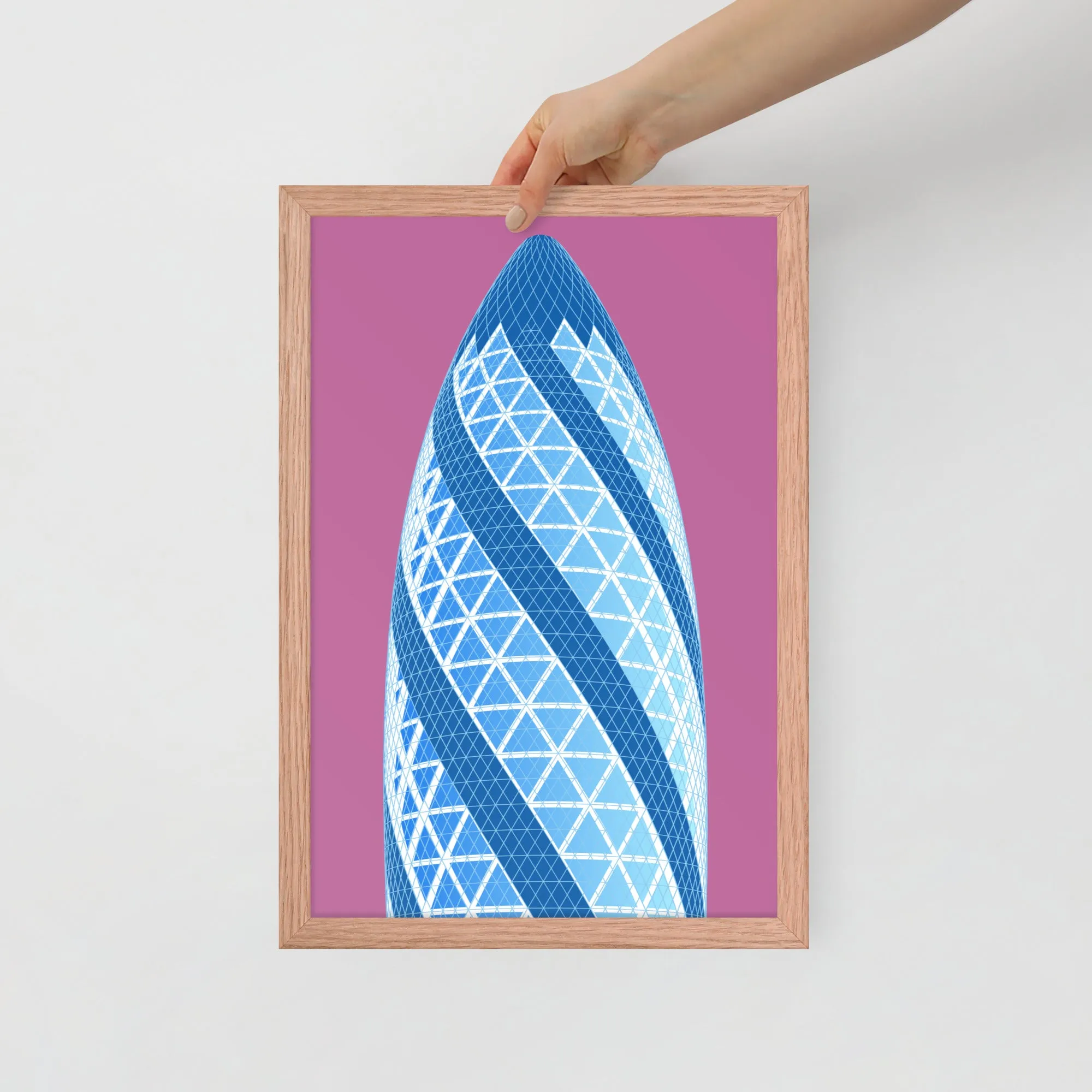 30 St Mary Axe (the Gherkin) Framed Prints