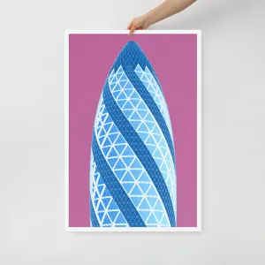 30 St Mary Axe (the Gherkin) Framed Prints