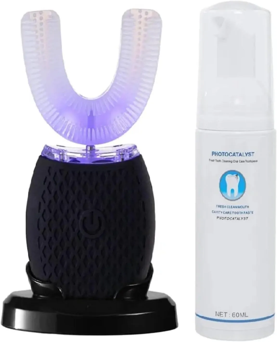 360° Intelligent U-Shaped Ultrasonic Automatic Sonic Electric Toothbrush for Teeth Whitening Oral Care
