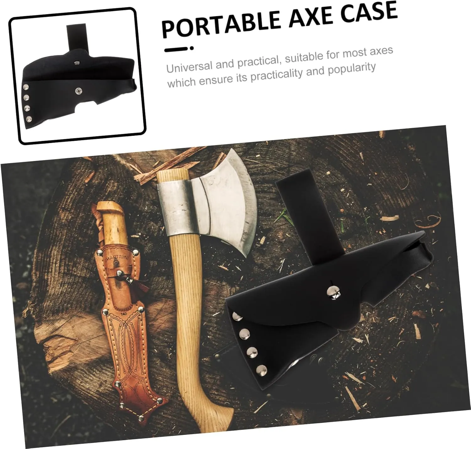 3pcs Portable Axe Cover Professional Protective Sleeve for Hatchet Case Enclosure for Camping Enthusiasts Safety and