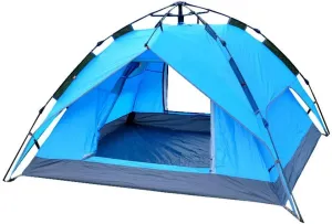 4-5 Person Automatic Camping Tent 1 Bedroom 2 Living Room Outdoor Hiking Self Driving Dual Layer Waterproof Family Teepee