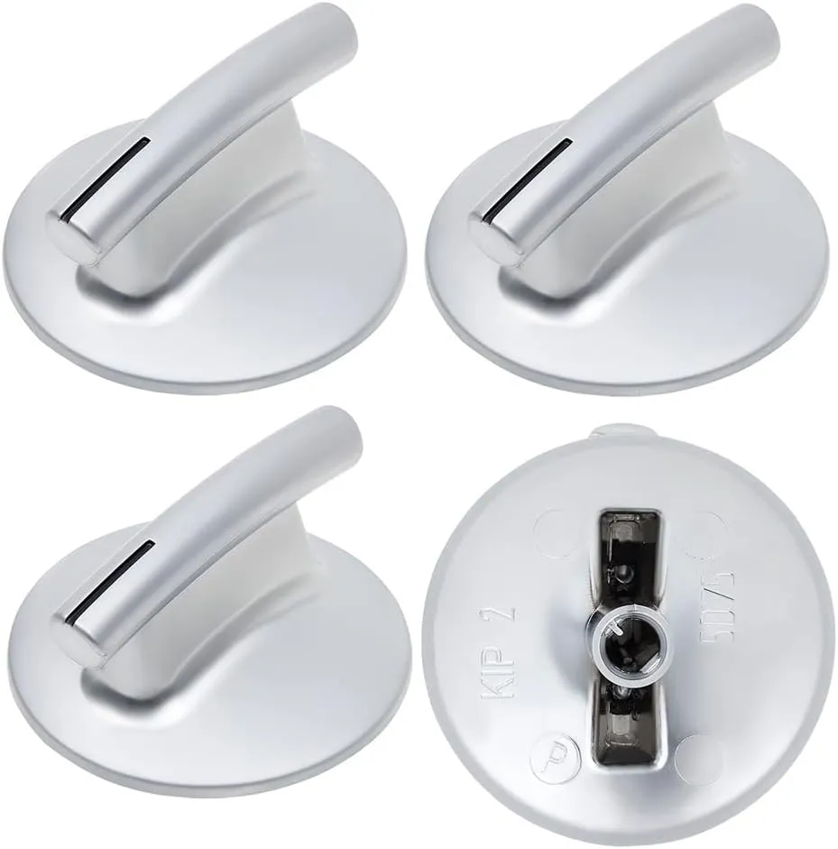 4 Pack 74010839 Surface Burner Knob Replacement Part fit for Jenn-Air Stove/Range - Replaces WP74010839, 7737P372-60, AP4100128, PS2088183, 74010839