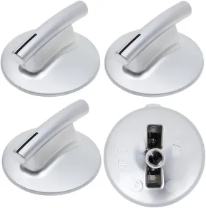 4 Pack 74010839 Surface Burner Knob Replacement Part fit for Jenn-Air Stove/Range - Replaces WP74010839, 7737P372-60, AP4100128, PS2088183, 74010839