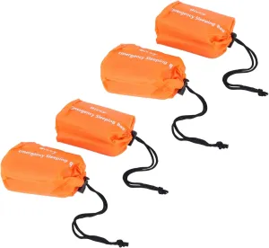 4-Pack Emergency Sleeping Bag Thermal Waterproof Survival Blanket for Outdoor Camping Hiking
